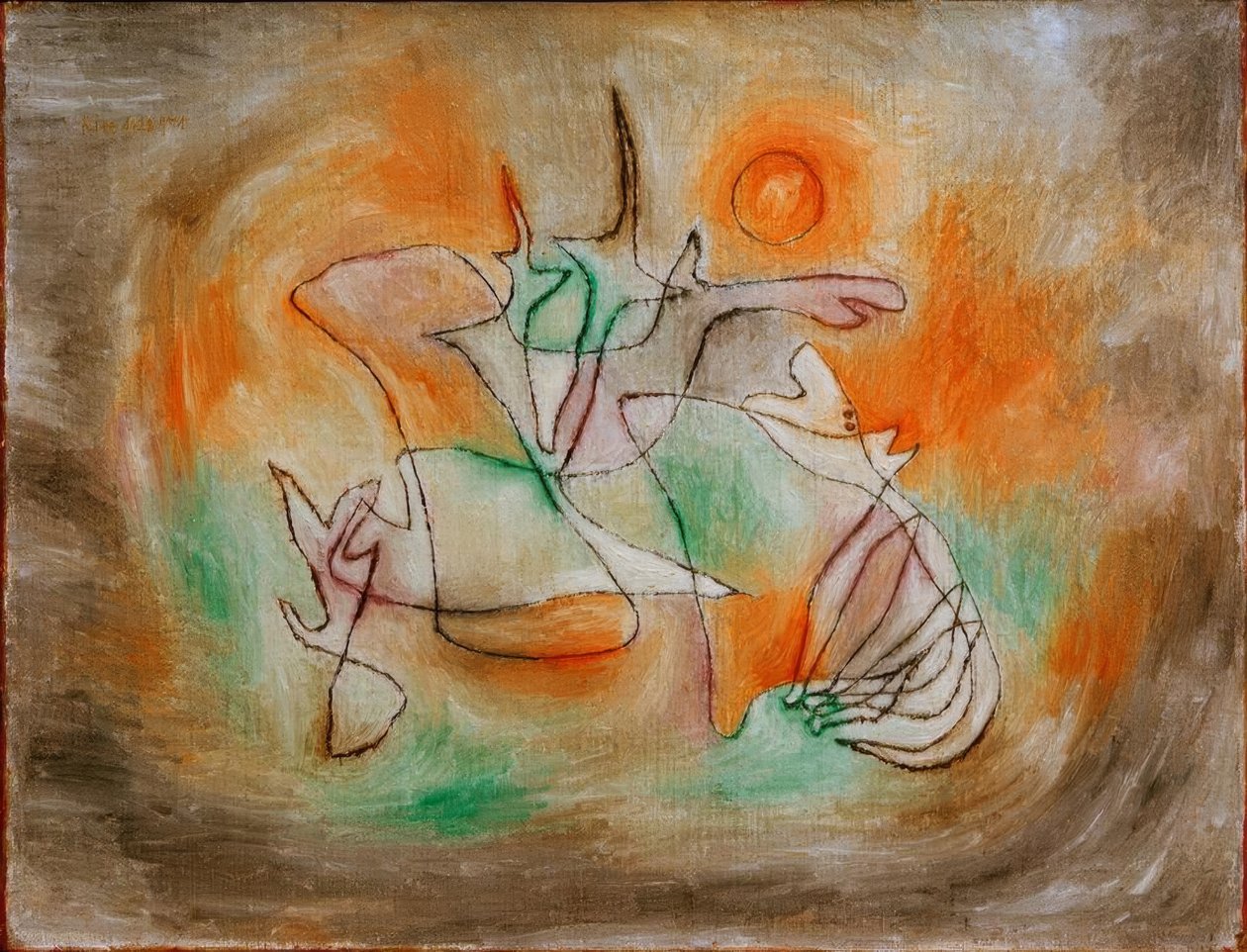 Huilende Hond door Paul Klee