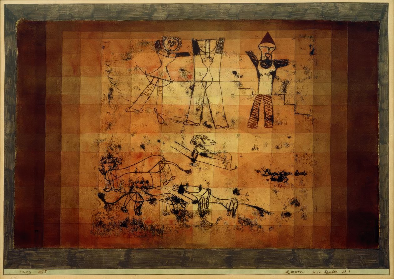 Leeuwen, Let op hen! door Paul Klee