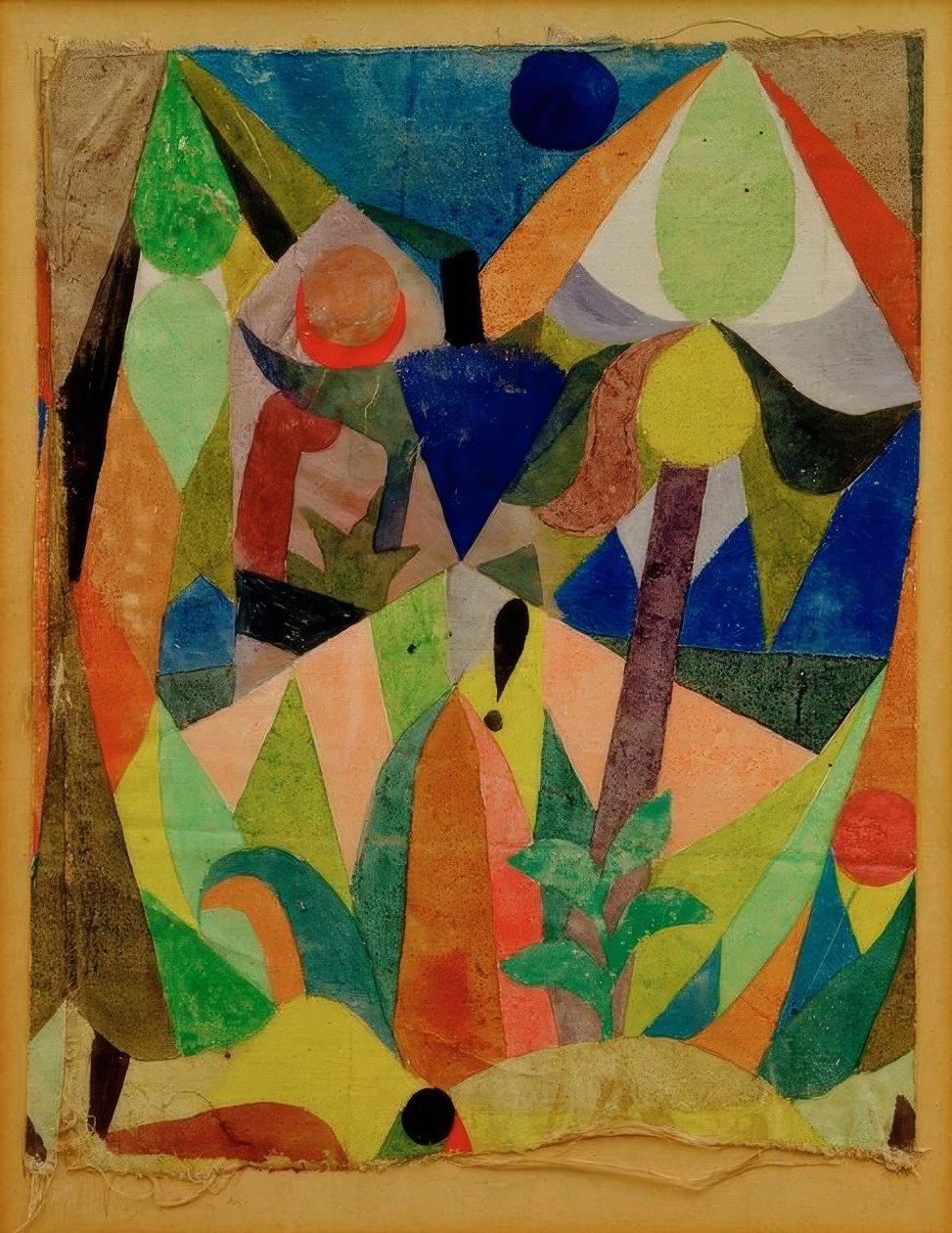 Mildtropisch landschap door Paul Klee
