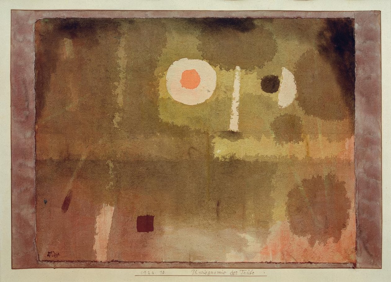 Fysiognomie van de somberheid door Paul Klee