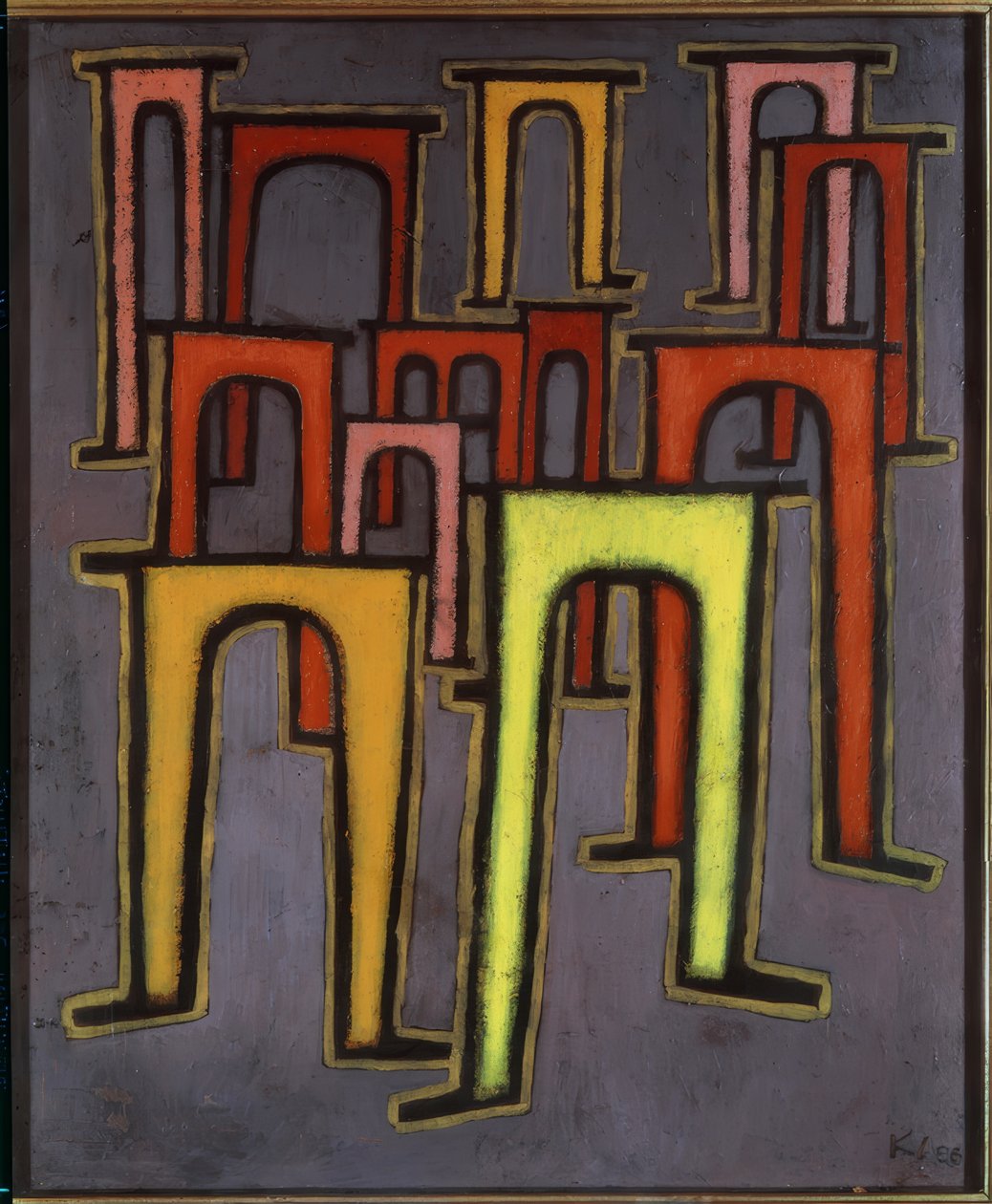 Revolutie van het viaduct door Paul Klee