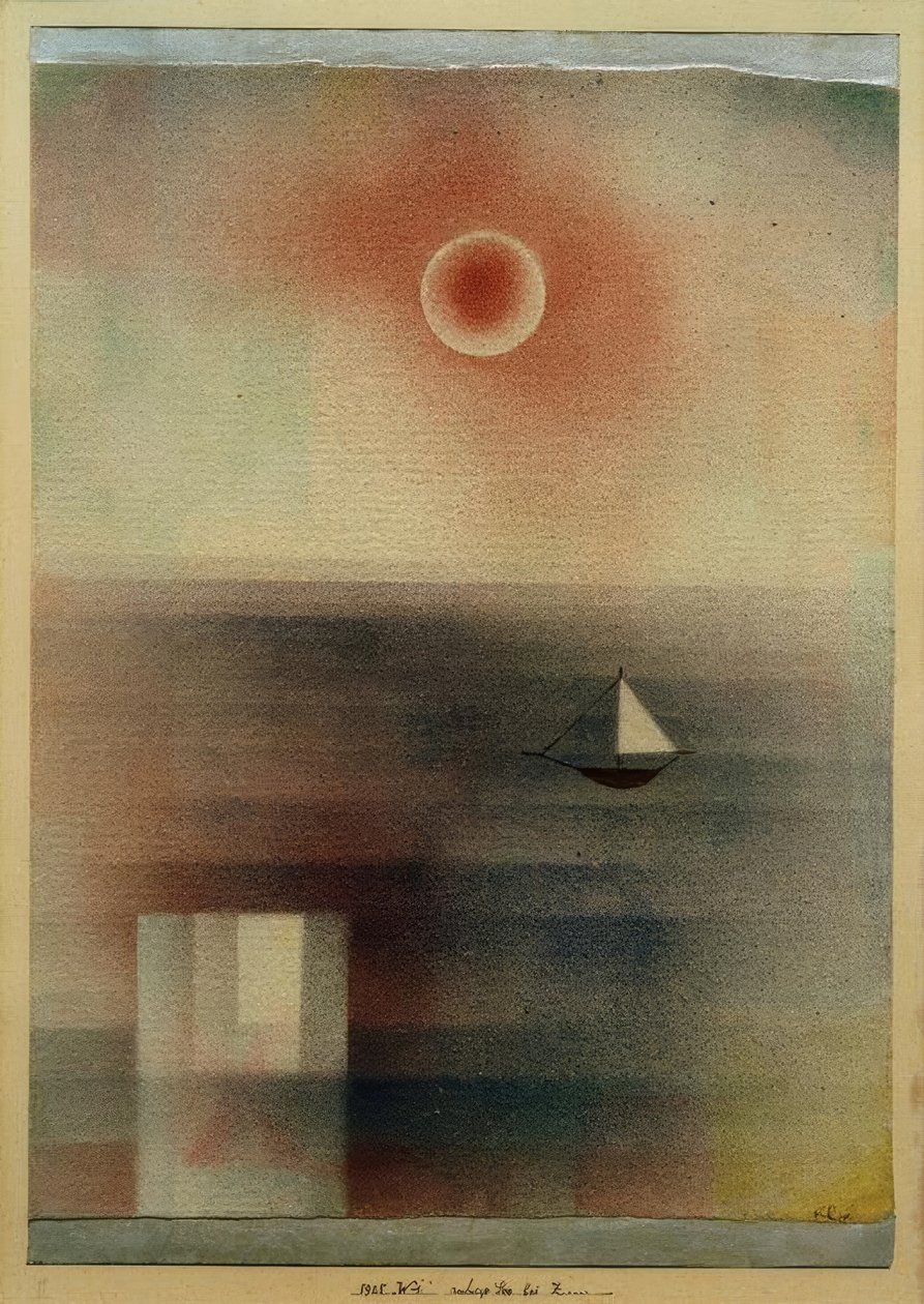 Rustige zee door Paul Klee