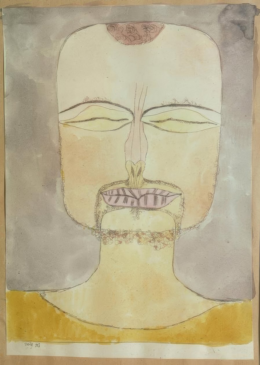 Verzonkenheid (naar de tekening 19/75) door Paul Klee