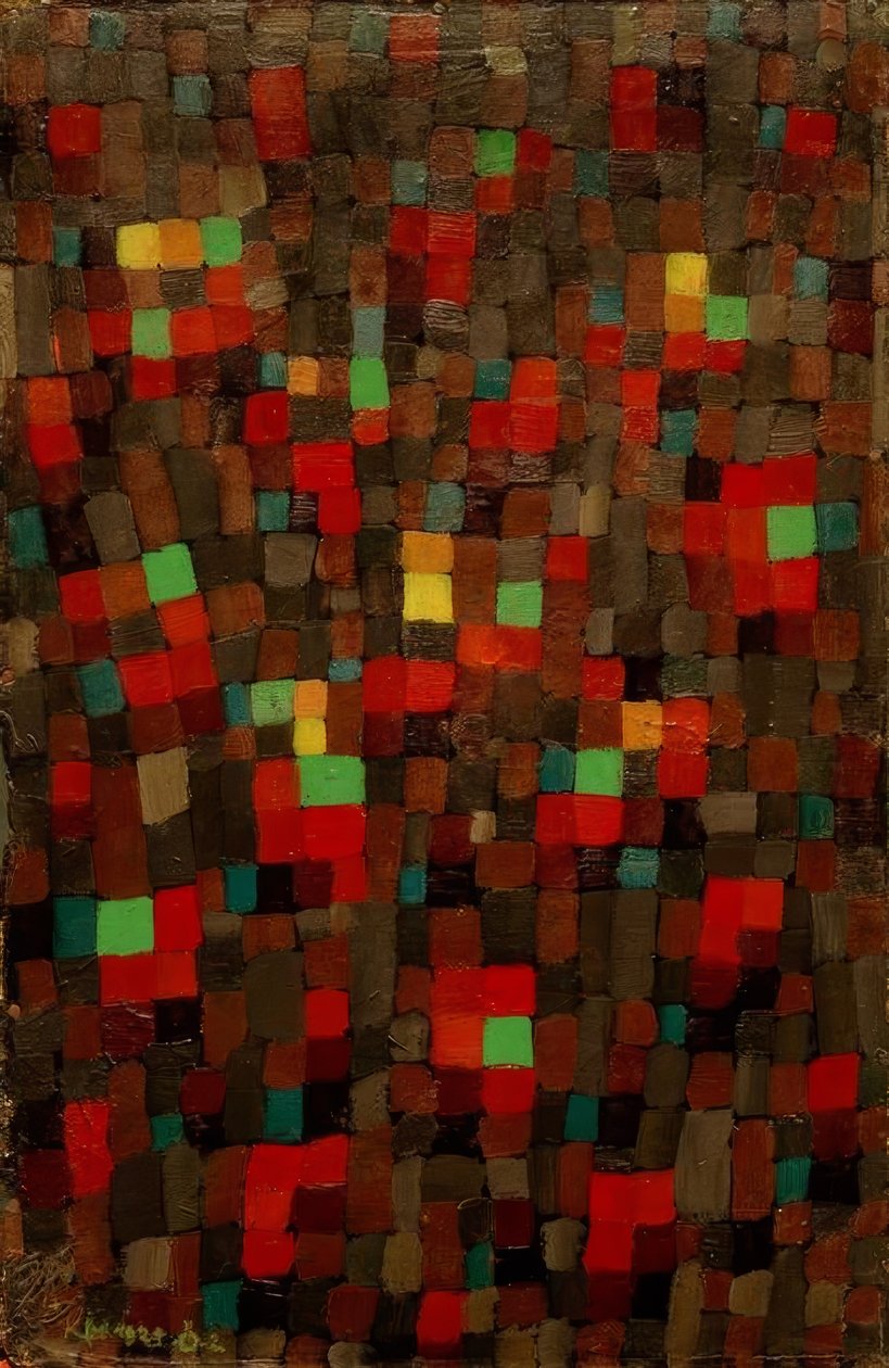 Als een Glas-in-loodraam door Paul Klee