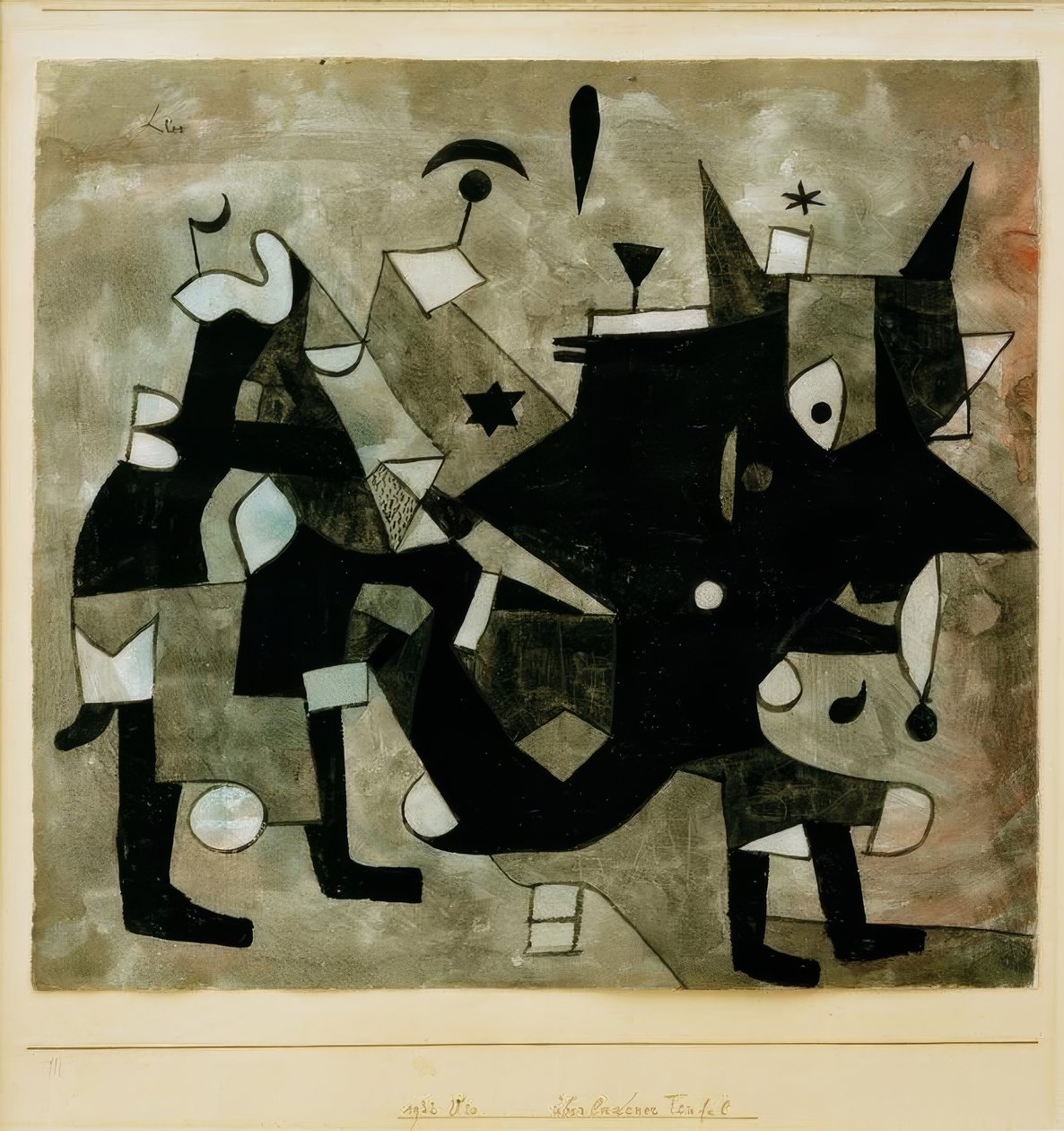 Overbelaste duivel door Paul Klee