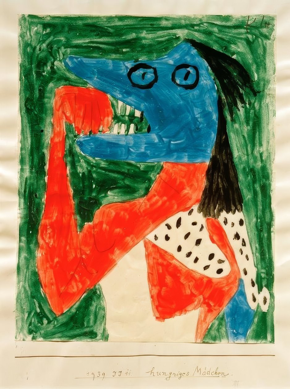 Hongerig Meisje door Paul Klee