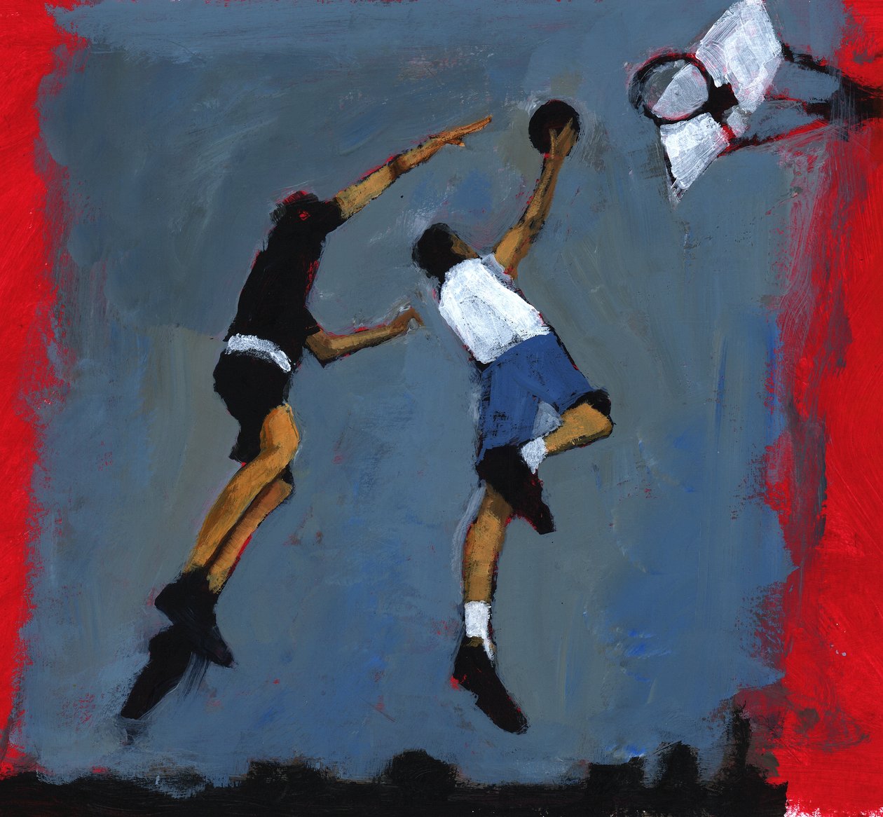 Basketbalspelers, 2009 door Paul Powis