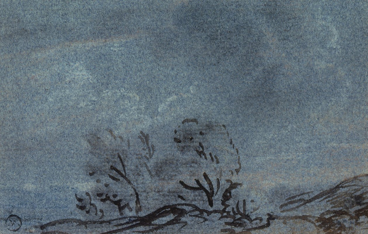 Landschapsstudie door Paul Sandby