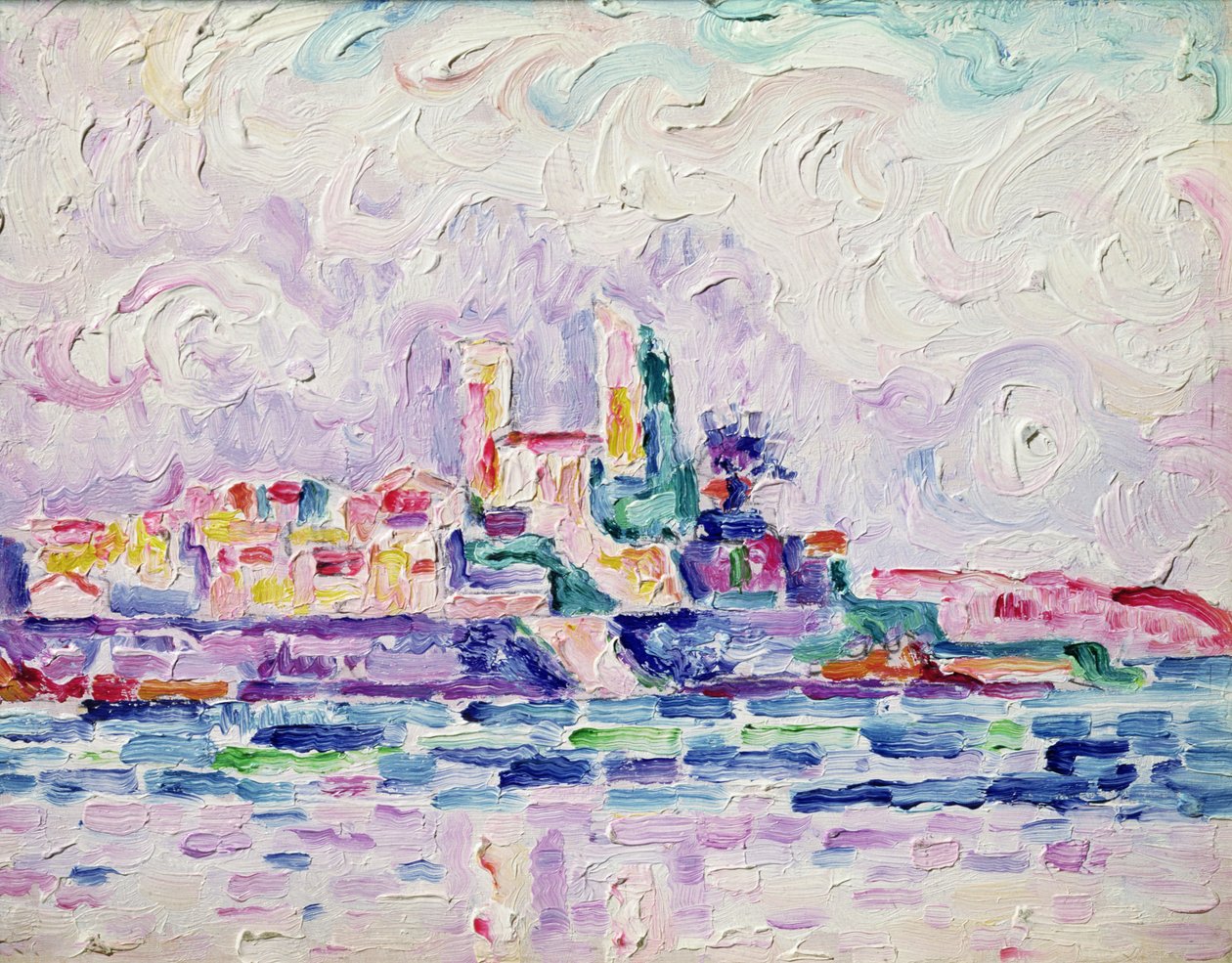 Antibes (studie) door Paul Signac
