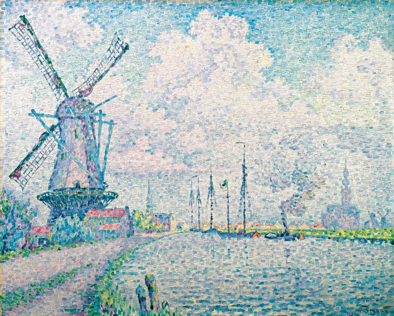 Kanaal van Overschie door Paul Signac