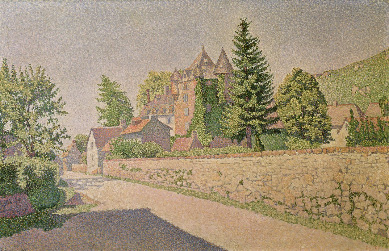 Chateau de Comblat, c.1887 door Paul Signac