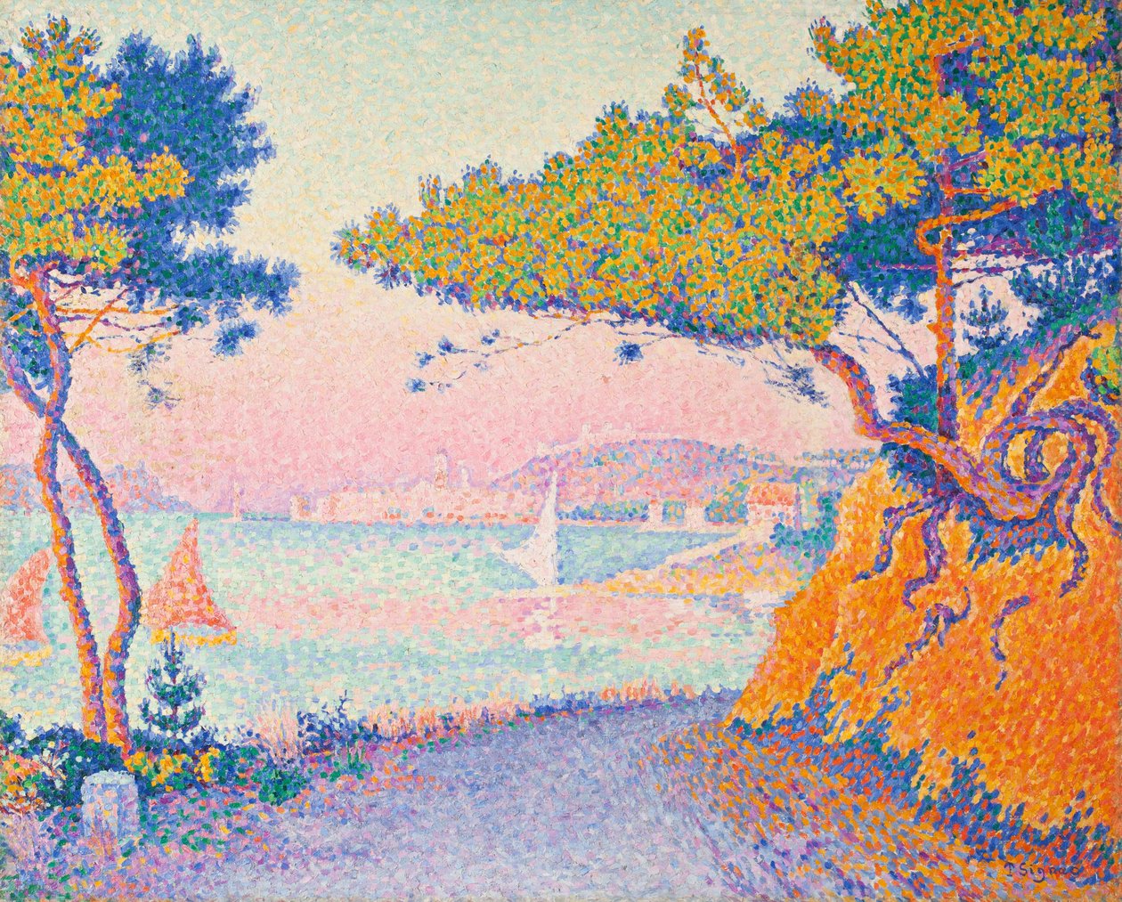 Golfe Juan door Paul Signac