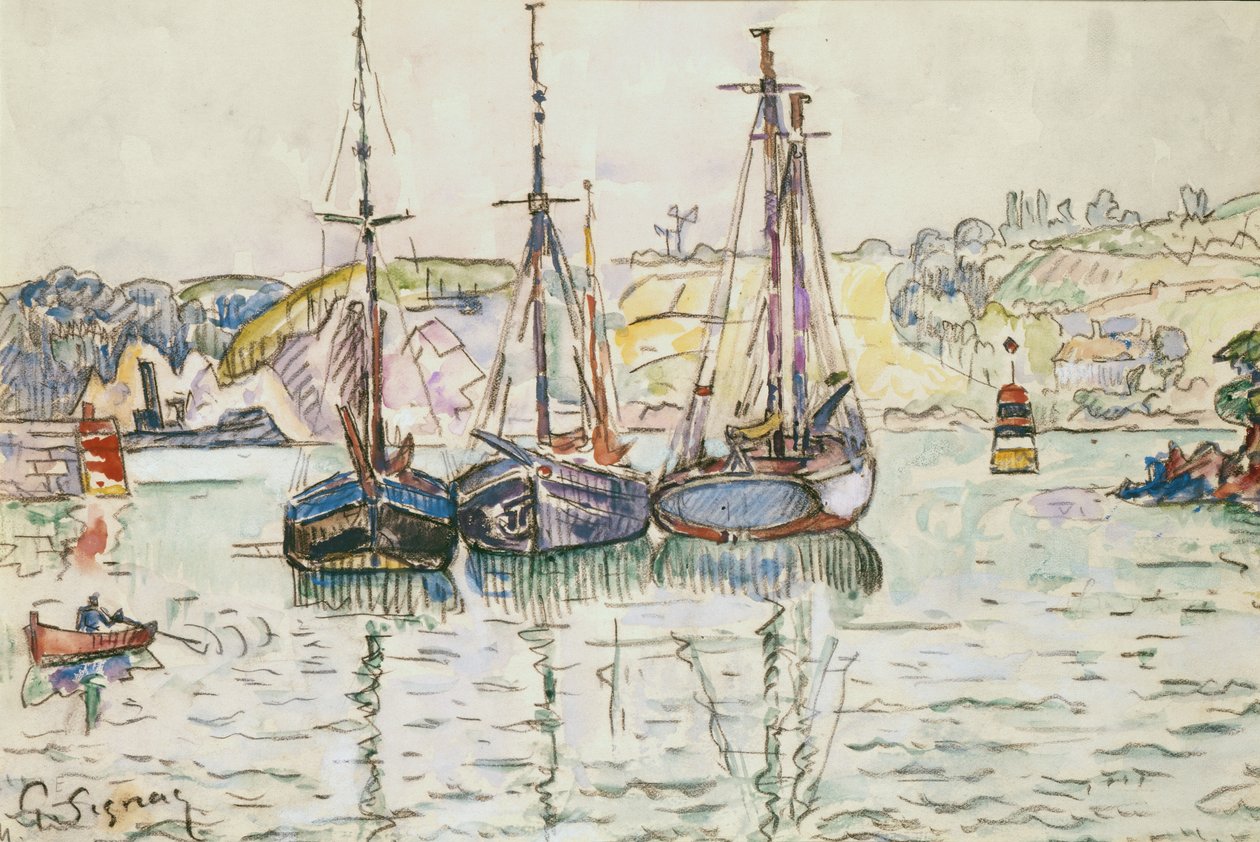 Lezardrieux door Paul Signac