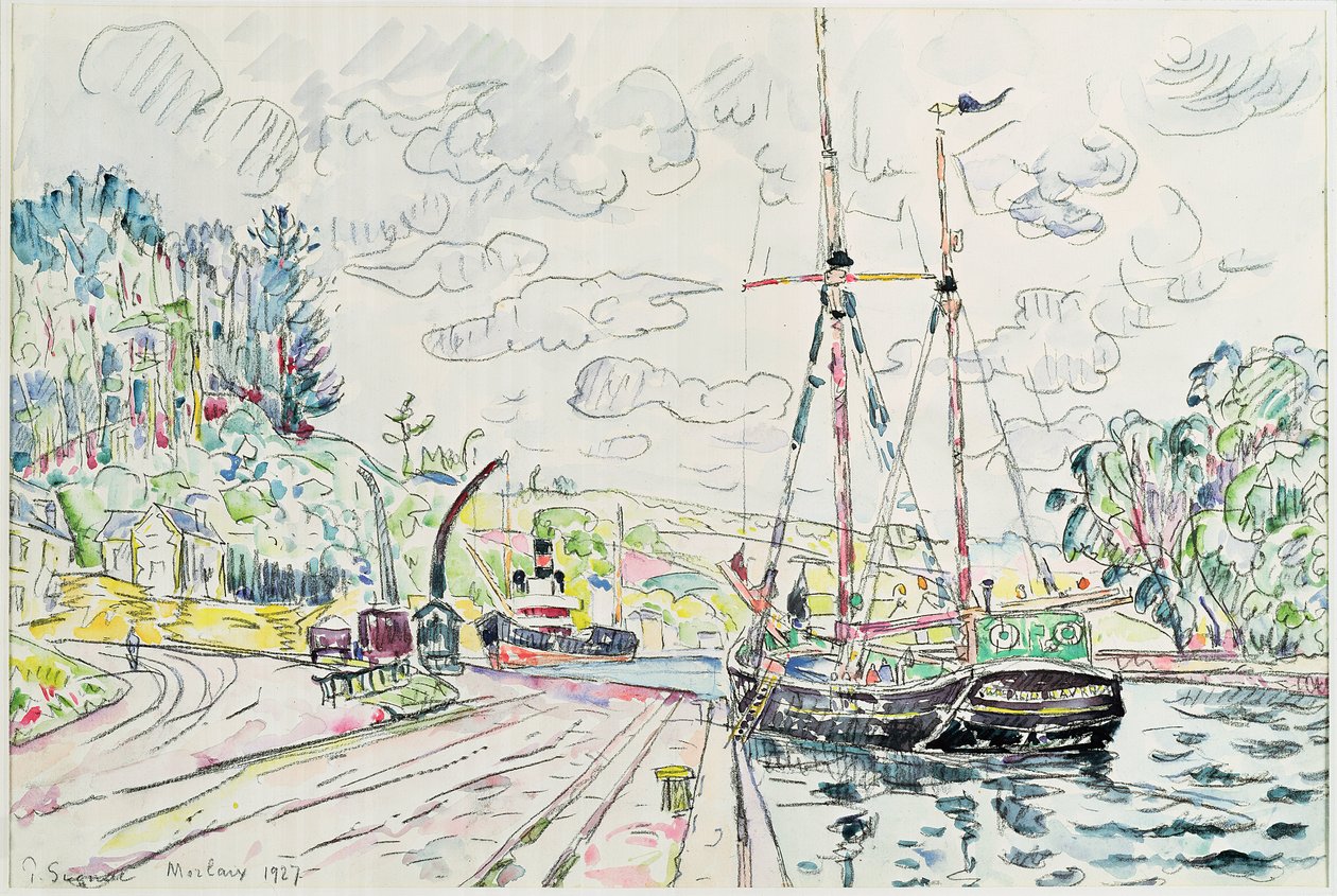 Morlaix, 1927 door Paul Signac