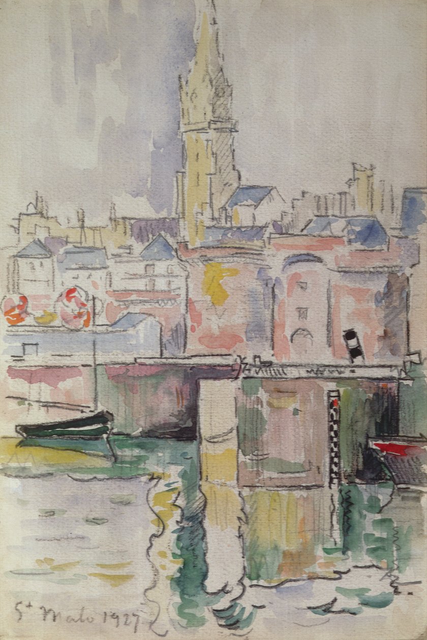 St. Malo, 1927 door Paul Signac