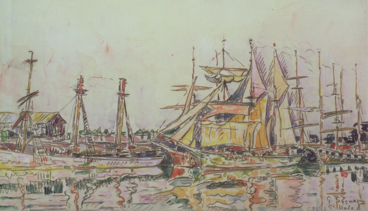 St. Malo, 1927 door Paul Signac