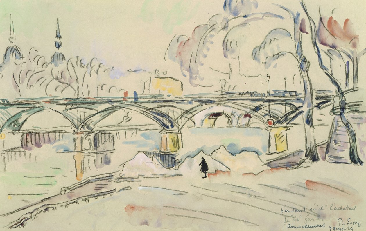 De Pont des Arts, 1924 door Paul Signac