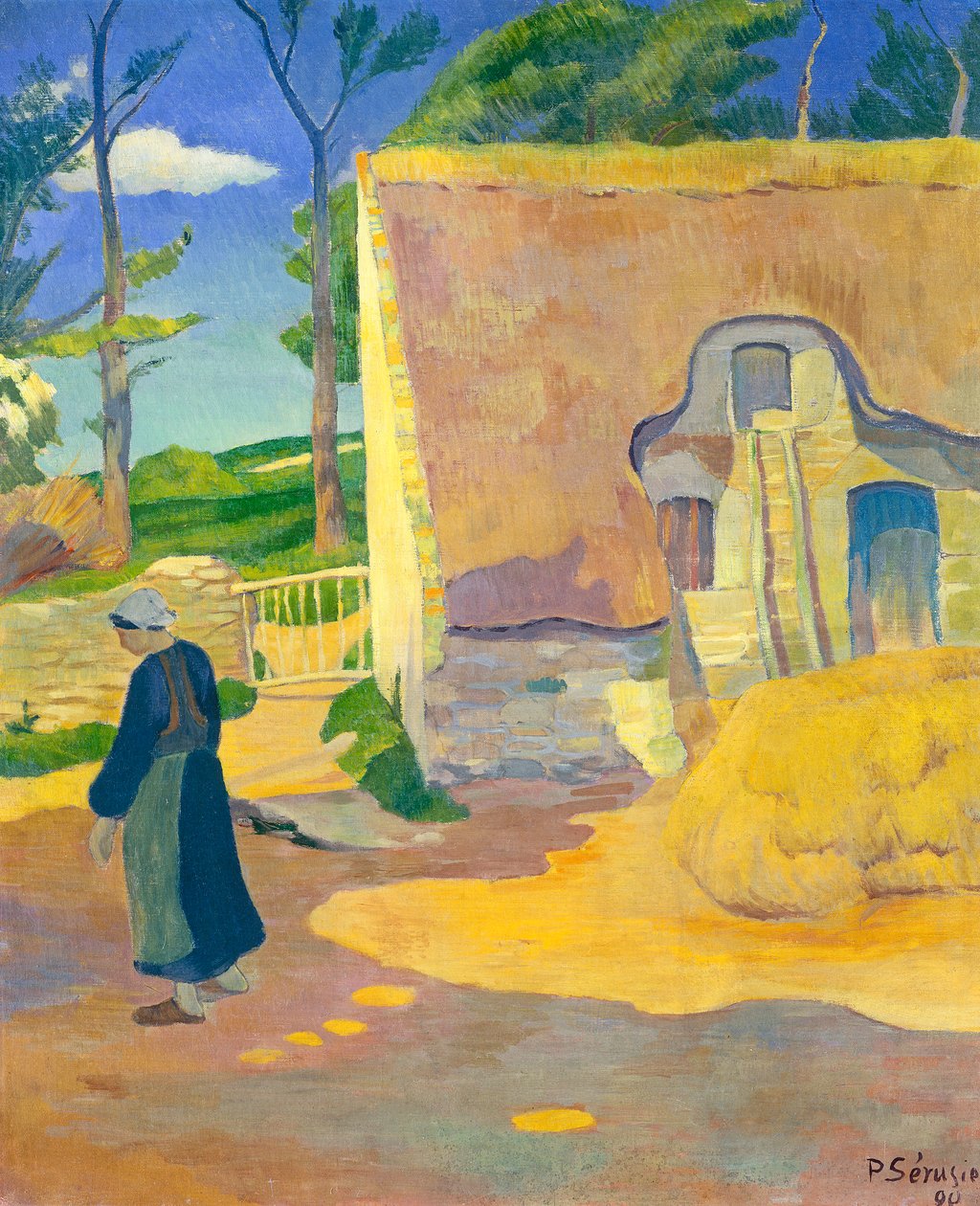 Boerderij in Le Pouldu door Paul Sérusier