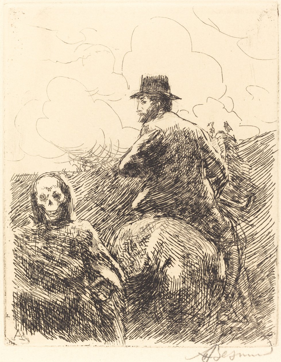 Gevaar Voorbij Danger passe, 1900 door Paul Albert Besnard