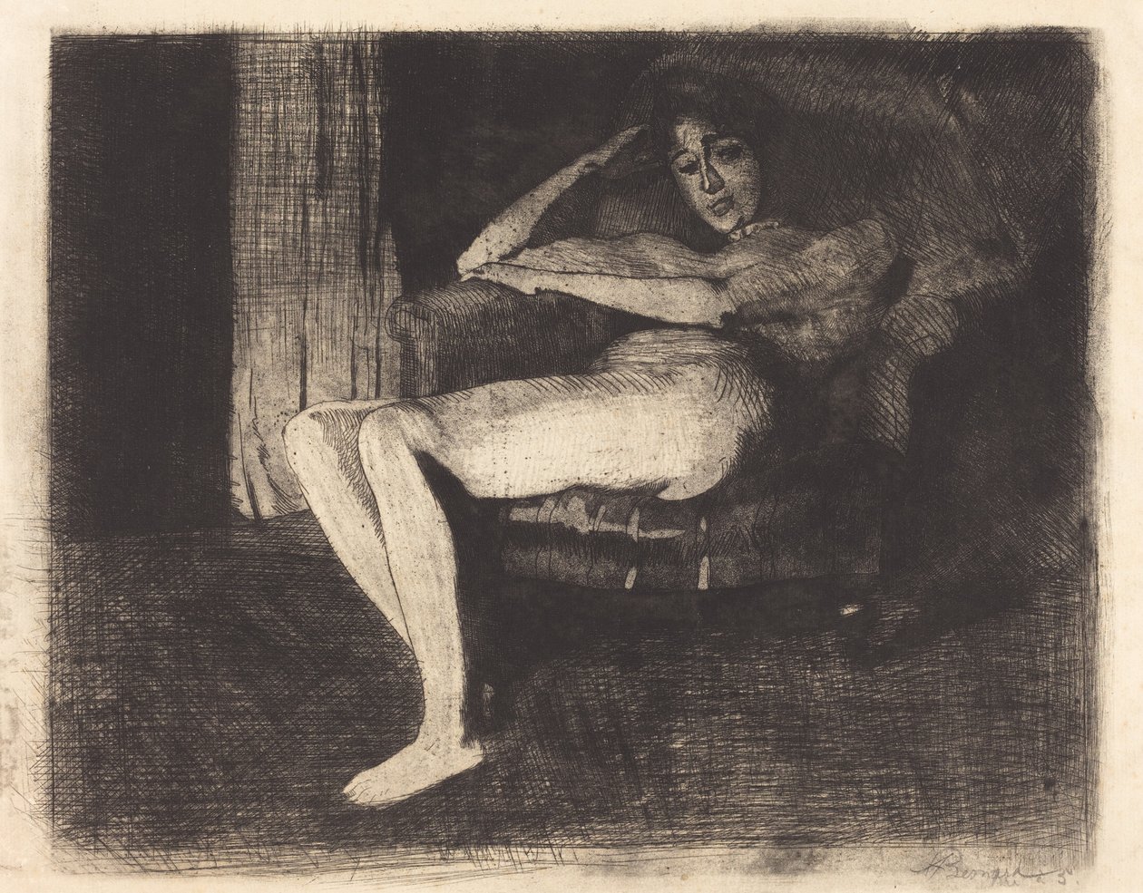 Intieme fantasie door Paul Albert Besnard