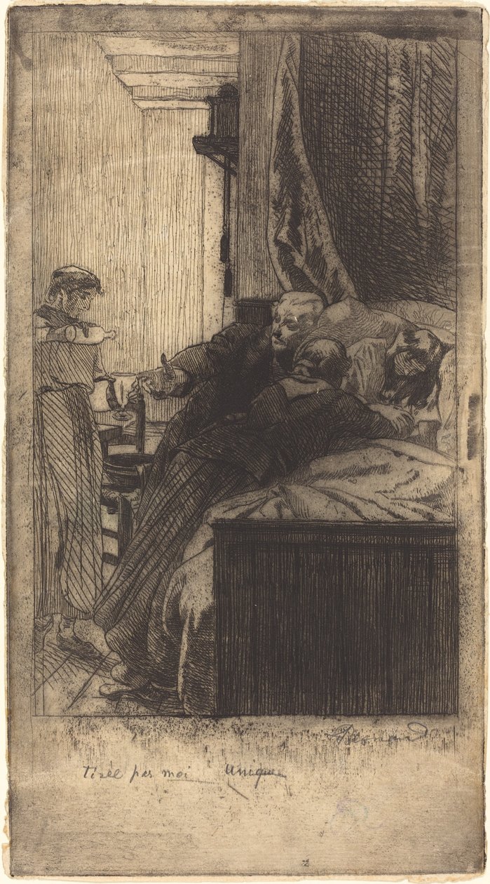 Ziekte door Paul Albert Besnard