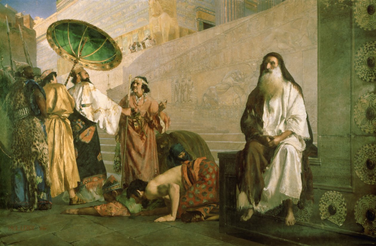 Haman en Mordechai door Paul Alexander Alfred Leroy