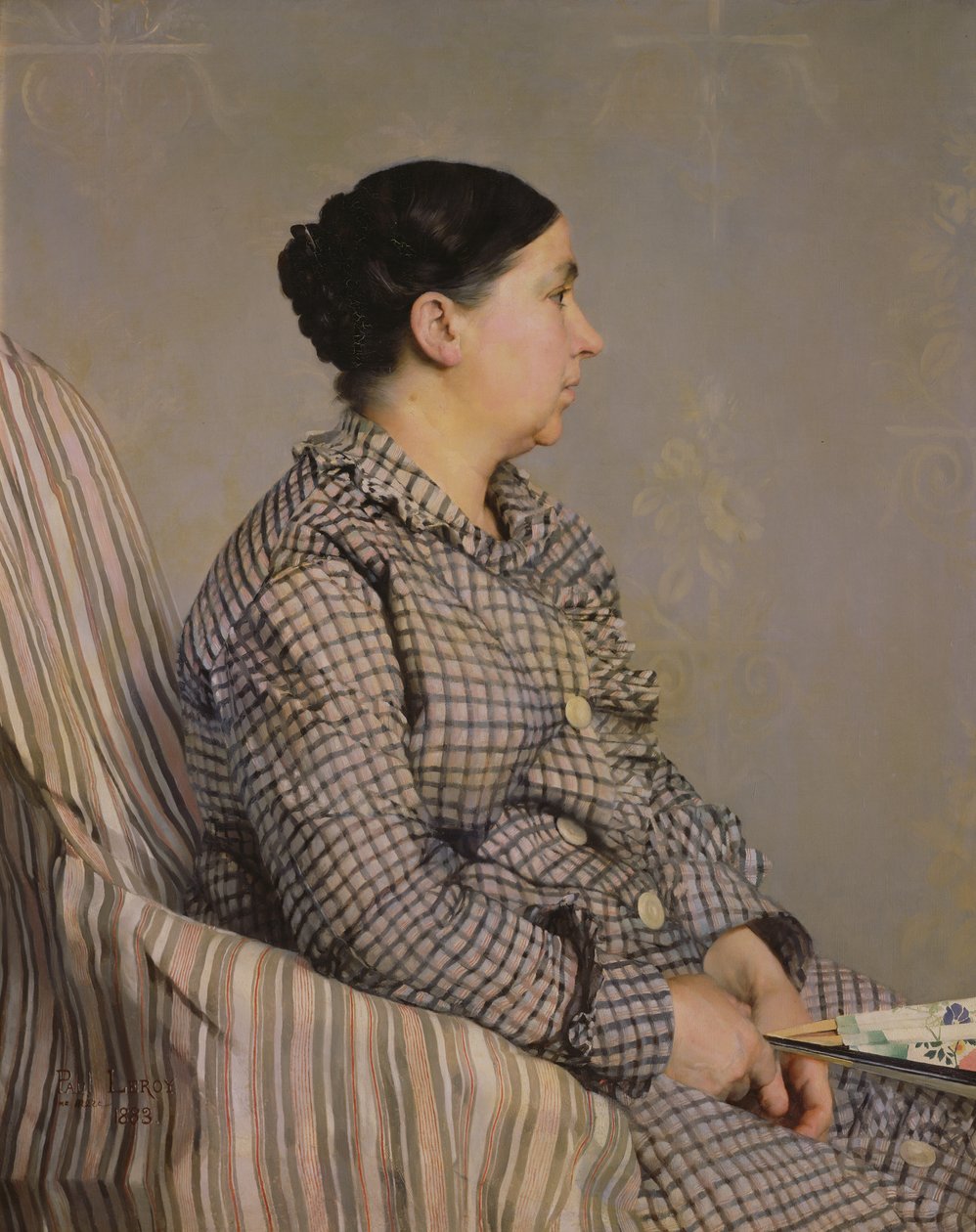 De moeder van de kunstenaar, 1883 door Paul Alexander Alfred Leroy