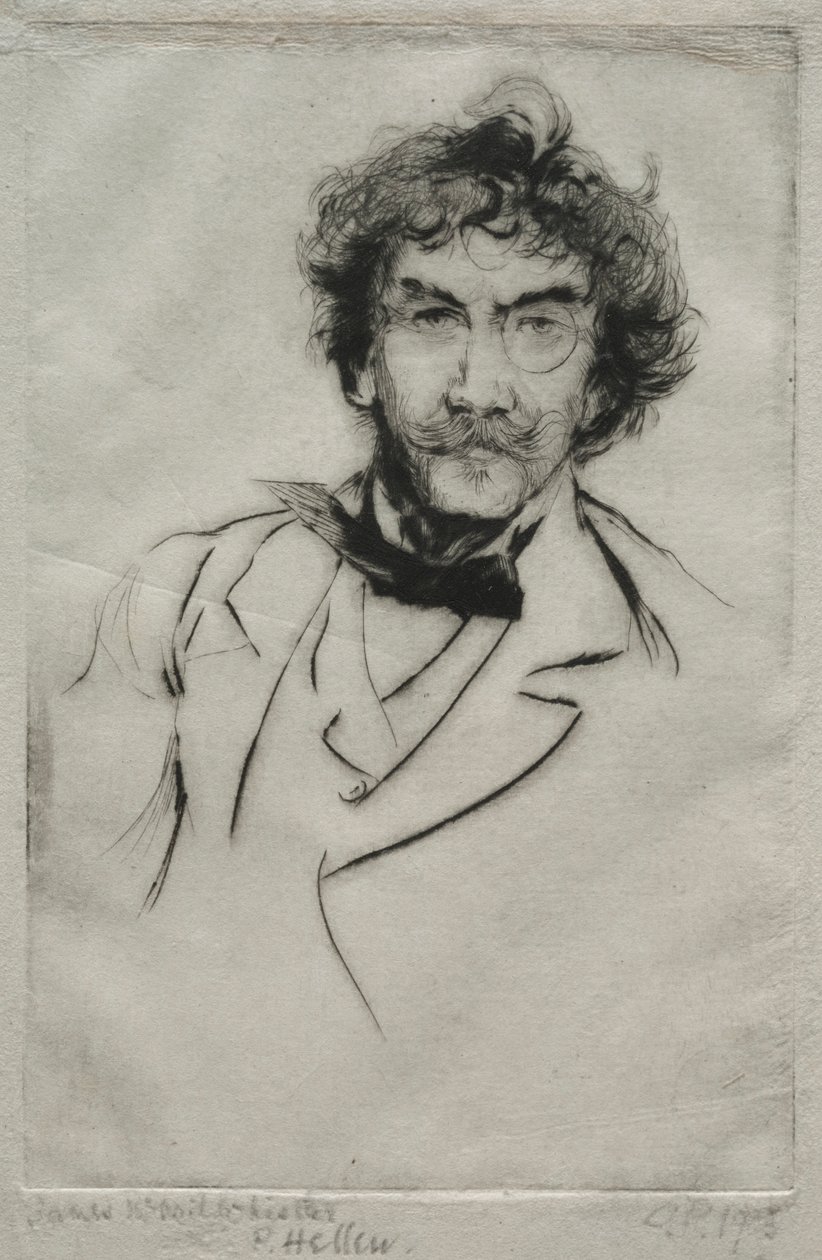 James MacNeill Whistler, 1903 door Paul Cesar Helleu