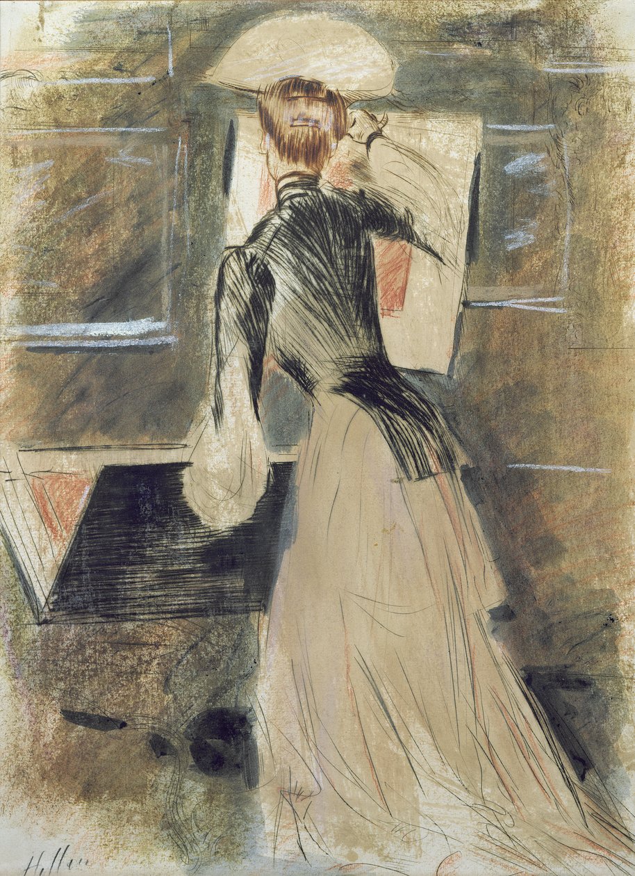 Madeleine Carlier door Paul Cesar Helleu