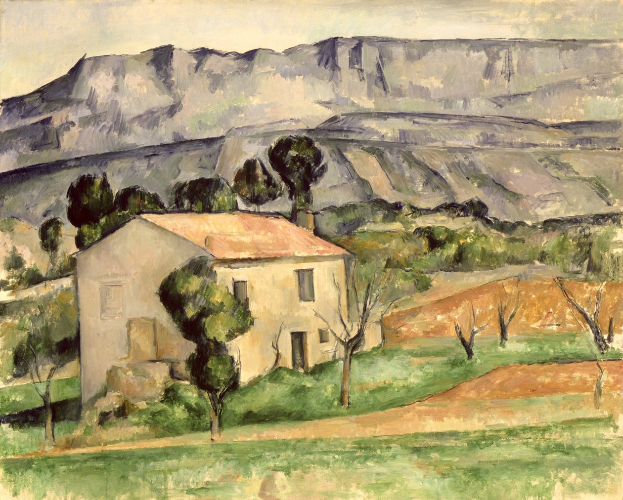 Huis in de Provence door Paul Cézanne