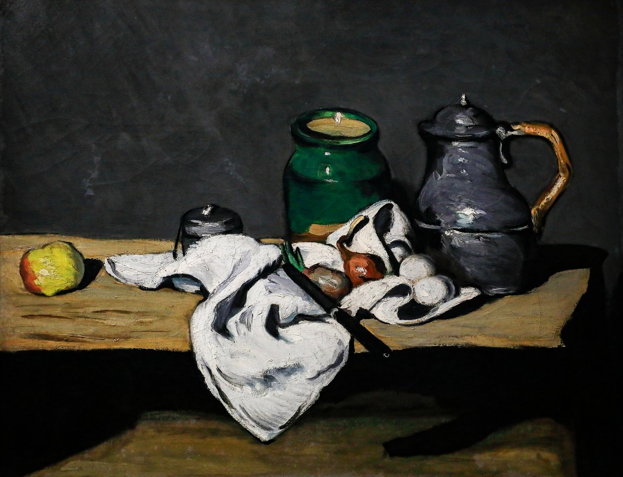 Stilleven met een ketel door Paul Cézanne