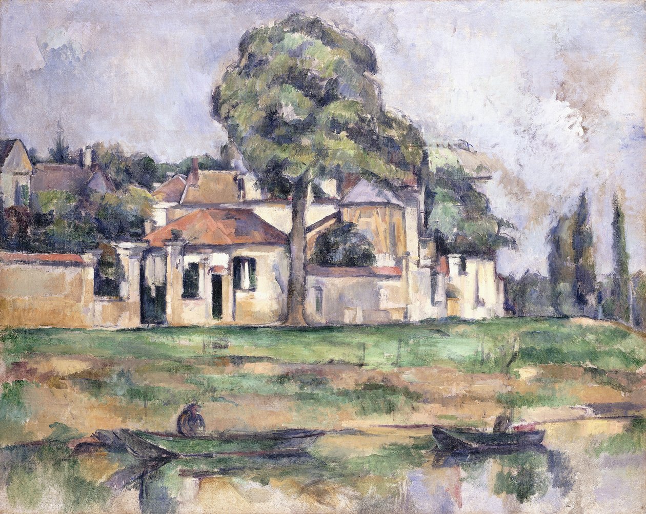 Oevers van de Marne, 1888 door Paul Cézanne