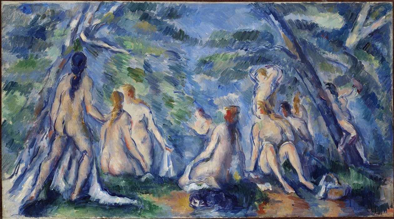 Baden door Paul Cézanne