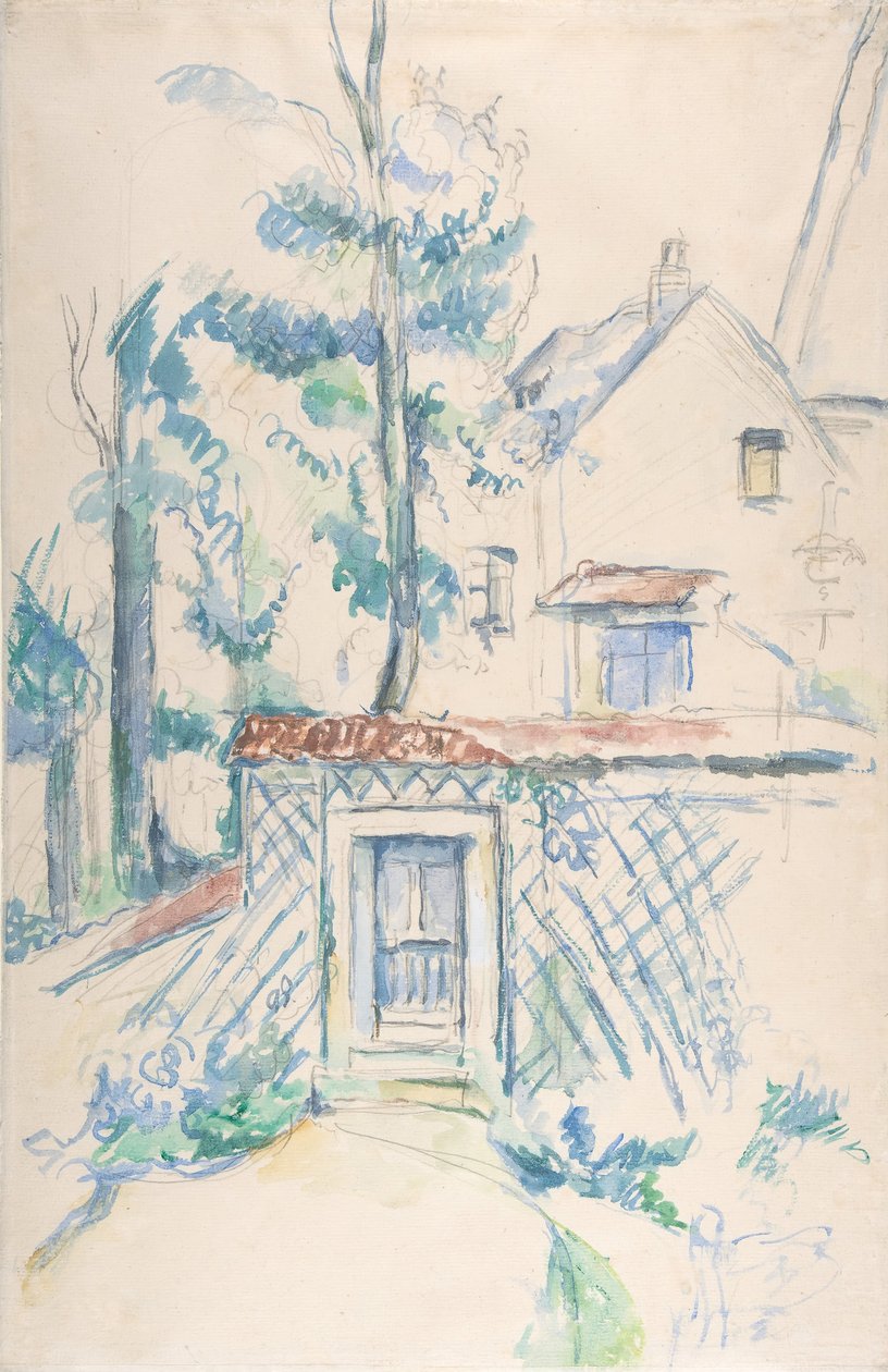 Ingang naar een Tuin door Paul Cézanne