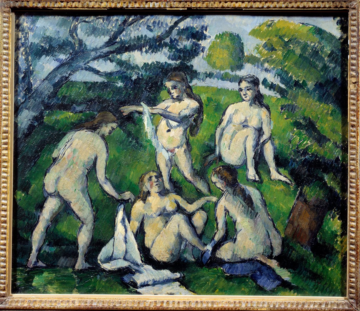 Vijf Baders door Paul Cézanne