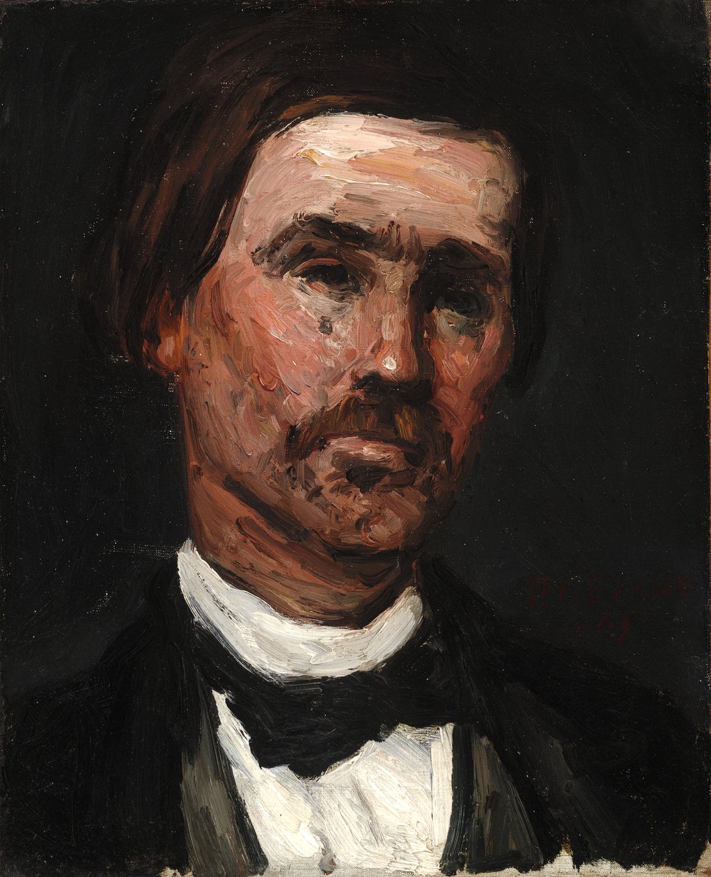 Hoofd van een man door Paul Cézanne