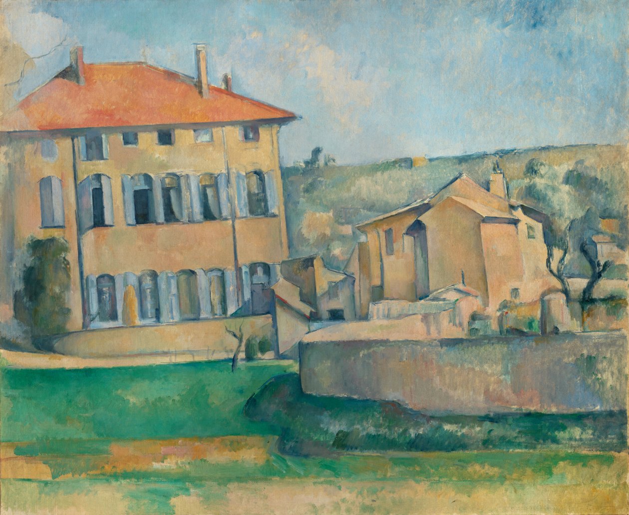 Huis in Aix door Paul Cézanne