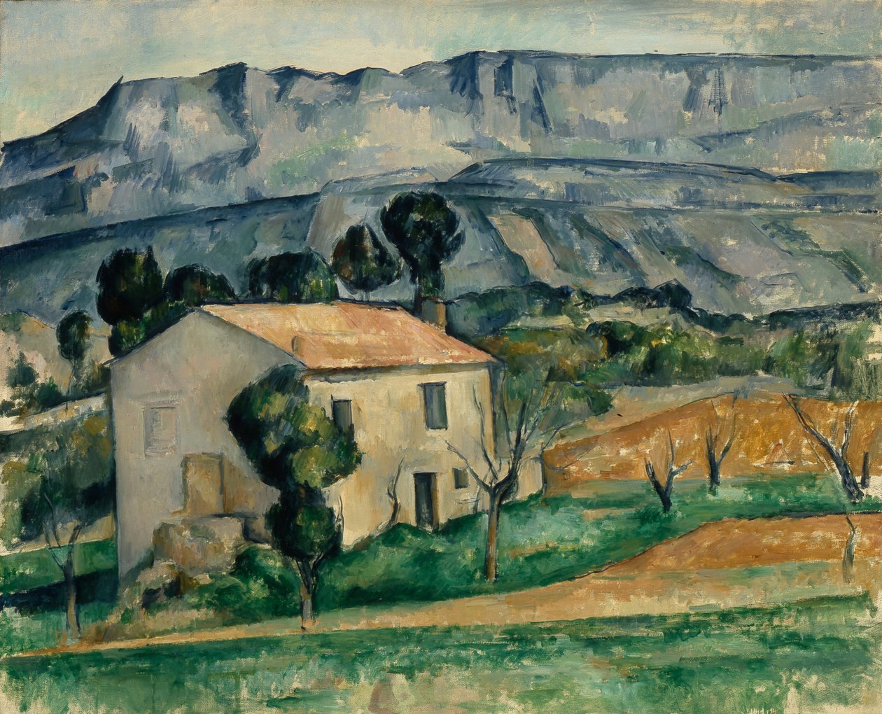Huis in de Provence, 1886-1890 door Paul Cézanne
