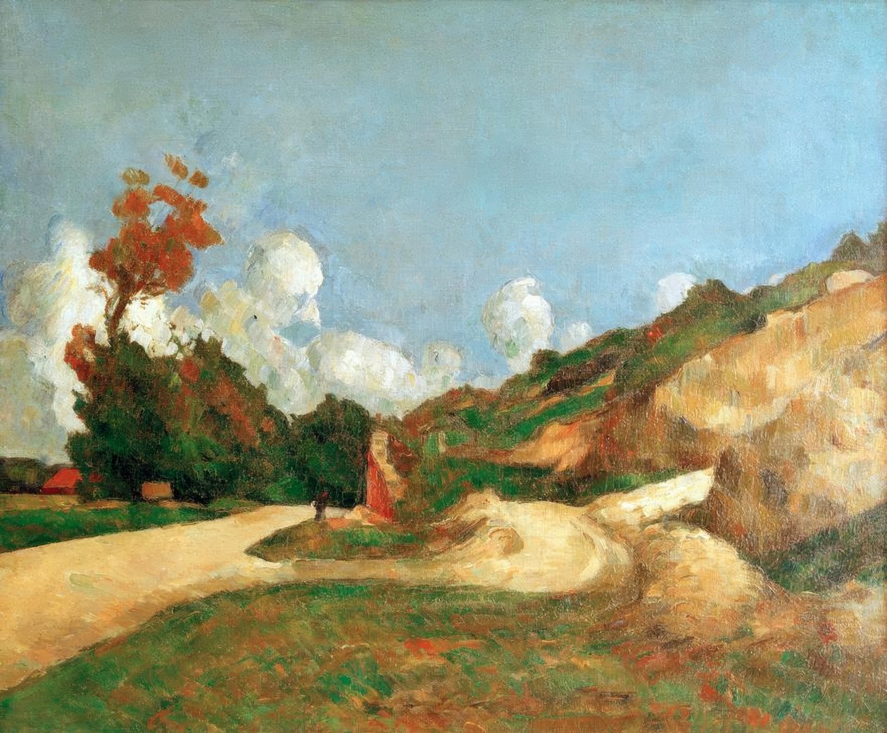 De weg door Paul Cézanne