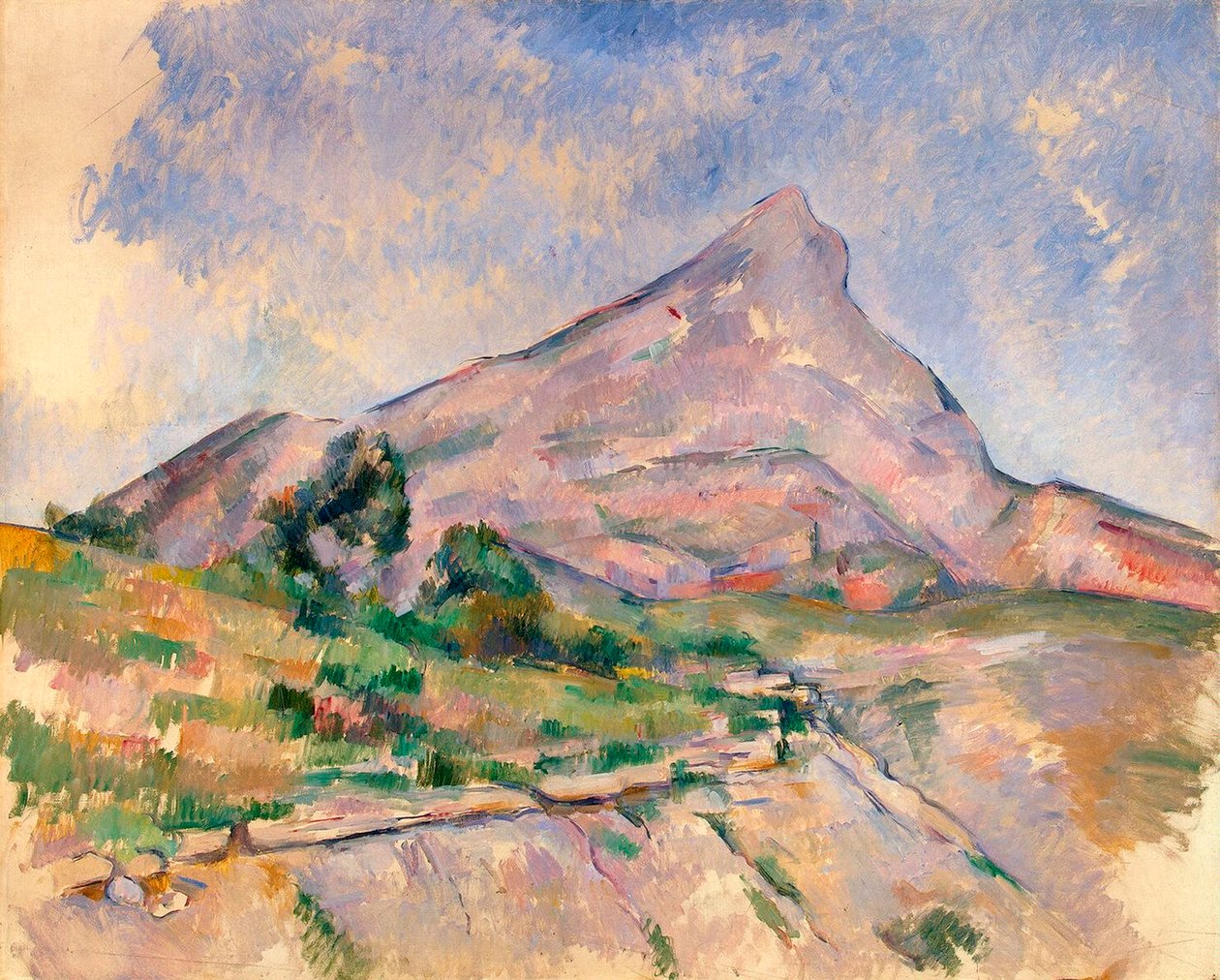 Mont Sainte-Victoire, 1897-1898 door Paul Cézanne