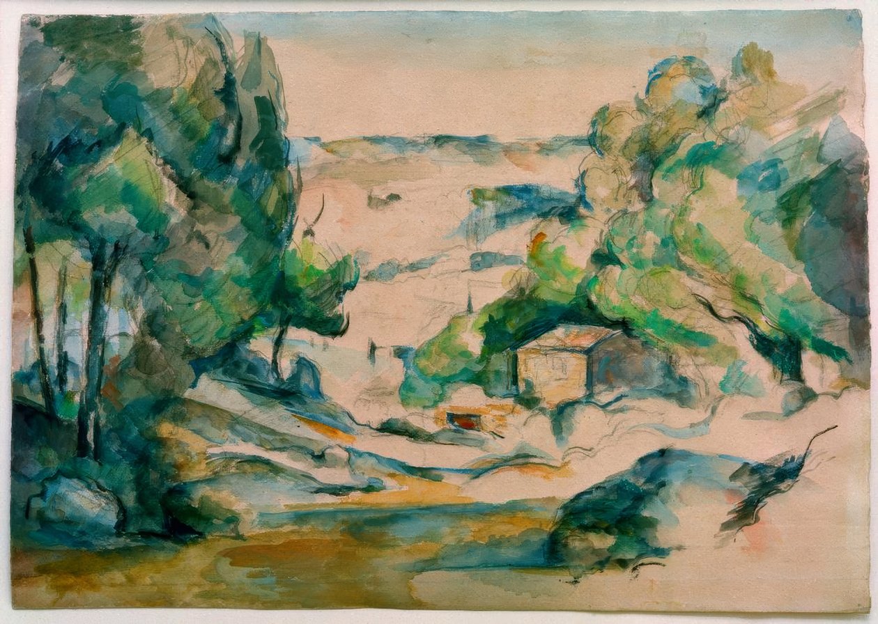 Landschap in de Provence door Paul Cézanne