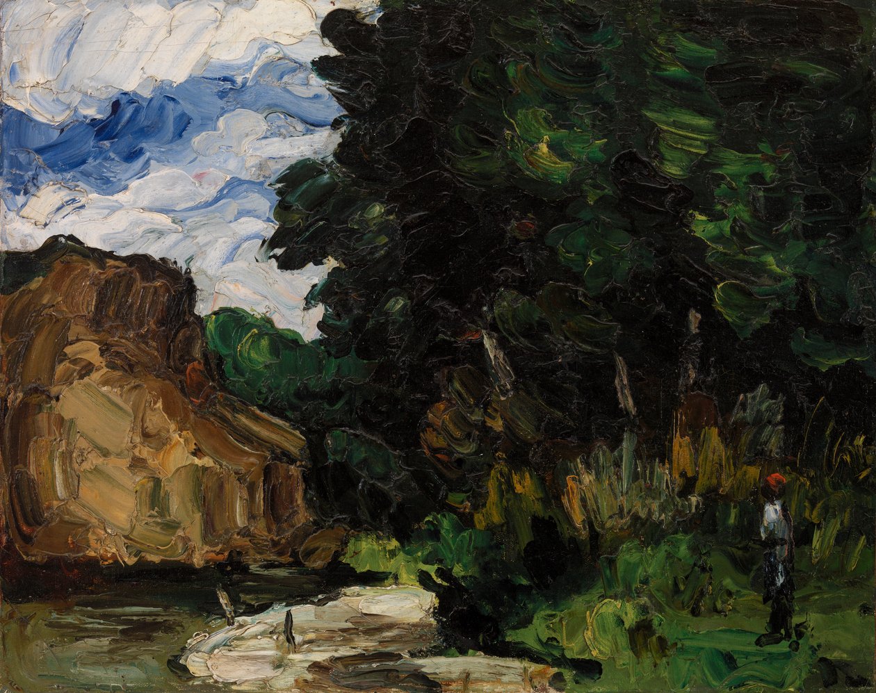 Rivierbocht door Paul Cézanne