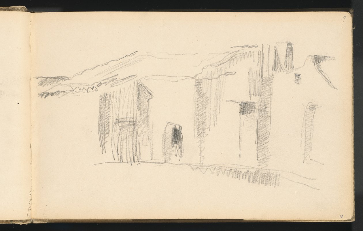 Studie van Huizen door Paul Cézanne