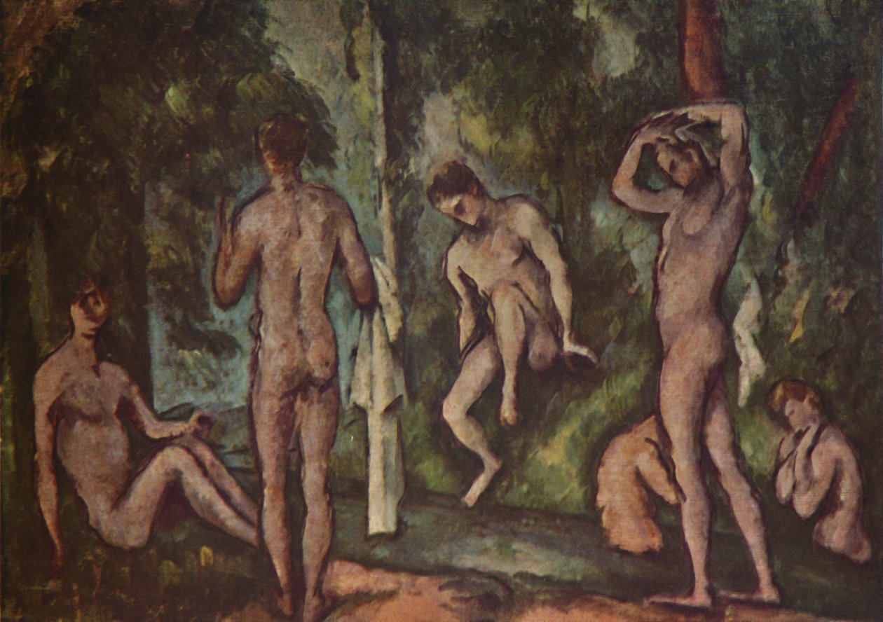 De Baadsters, 1894, 1937 door Paul Cézanne