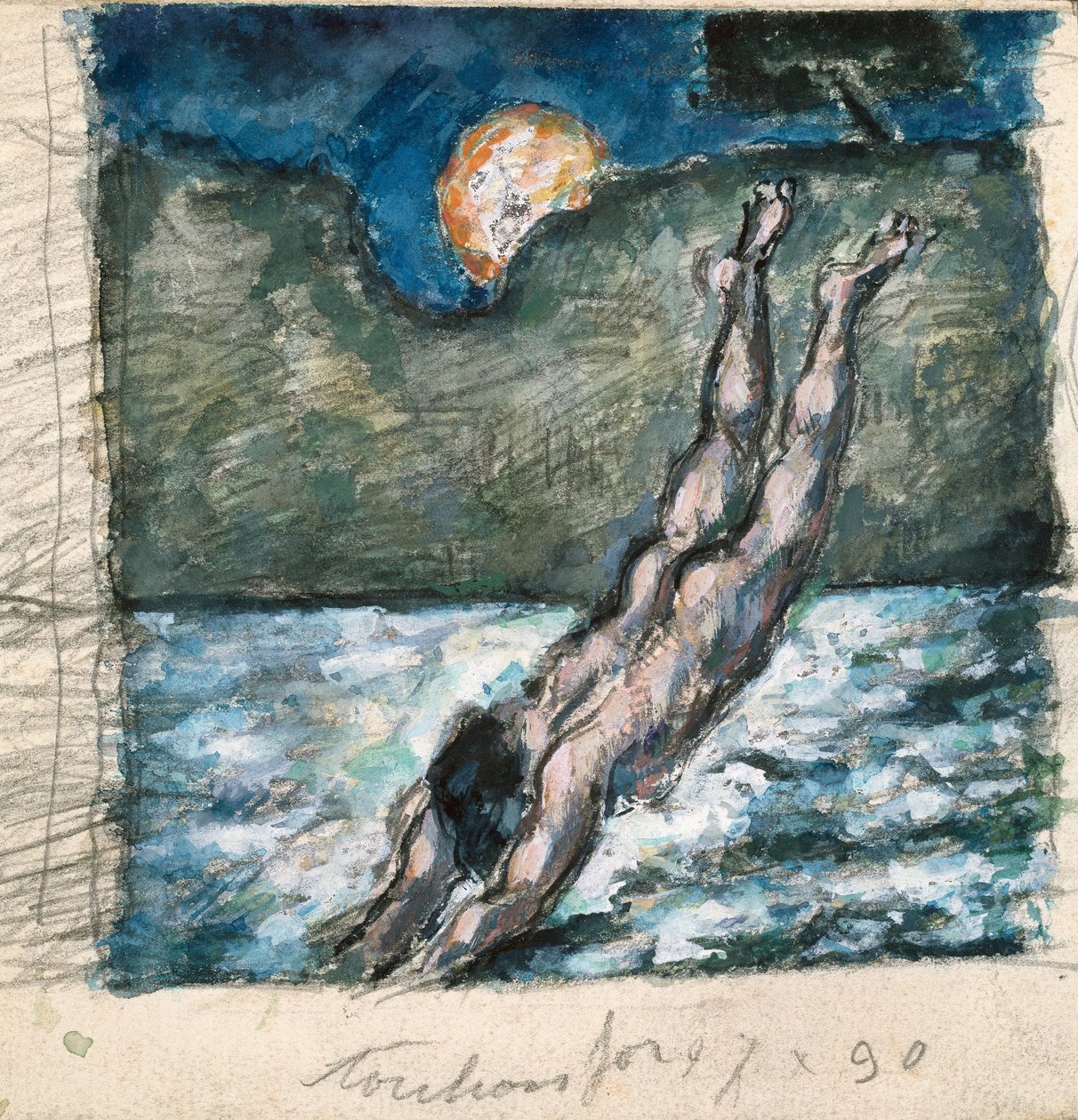 De duiker door Paul Cézanne