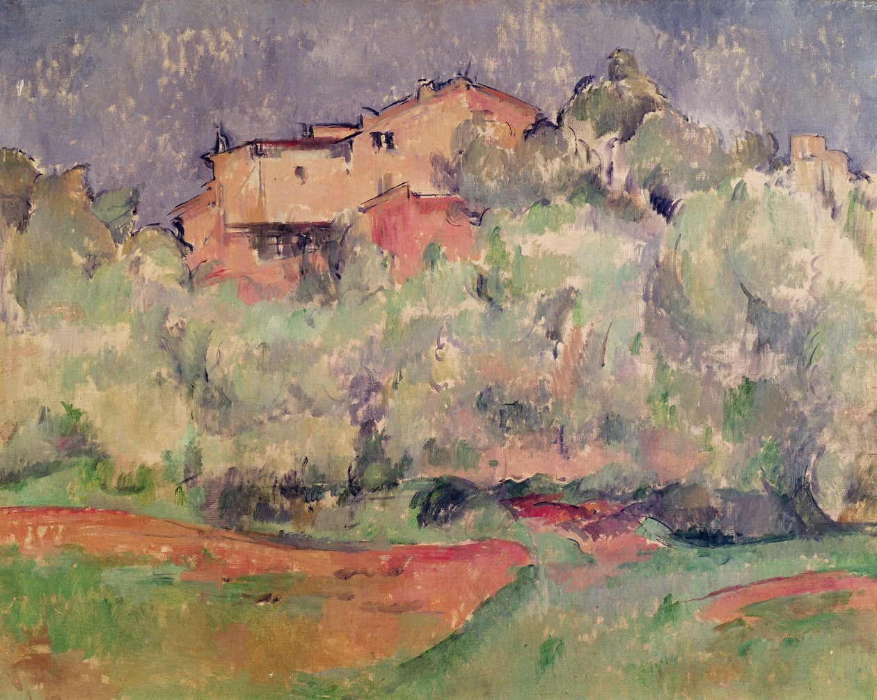 Het Huis in Bellevue door Paul Cézanne
