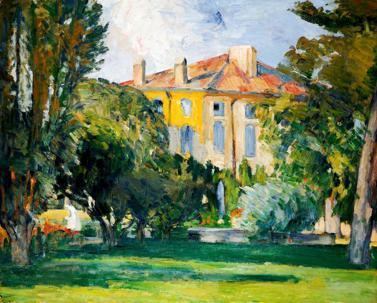 Het huis bij Jas de Bouffan, 1882-85 door Paul Cézanne