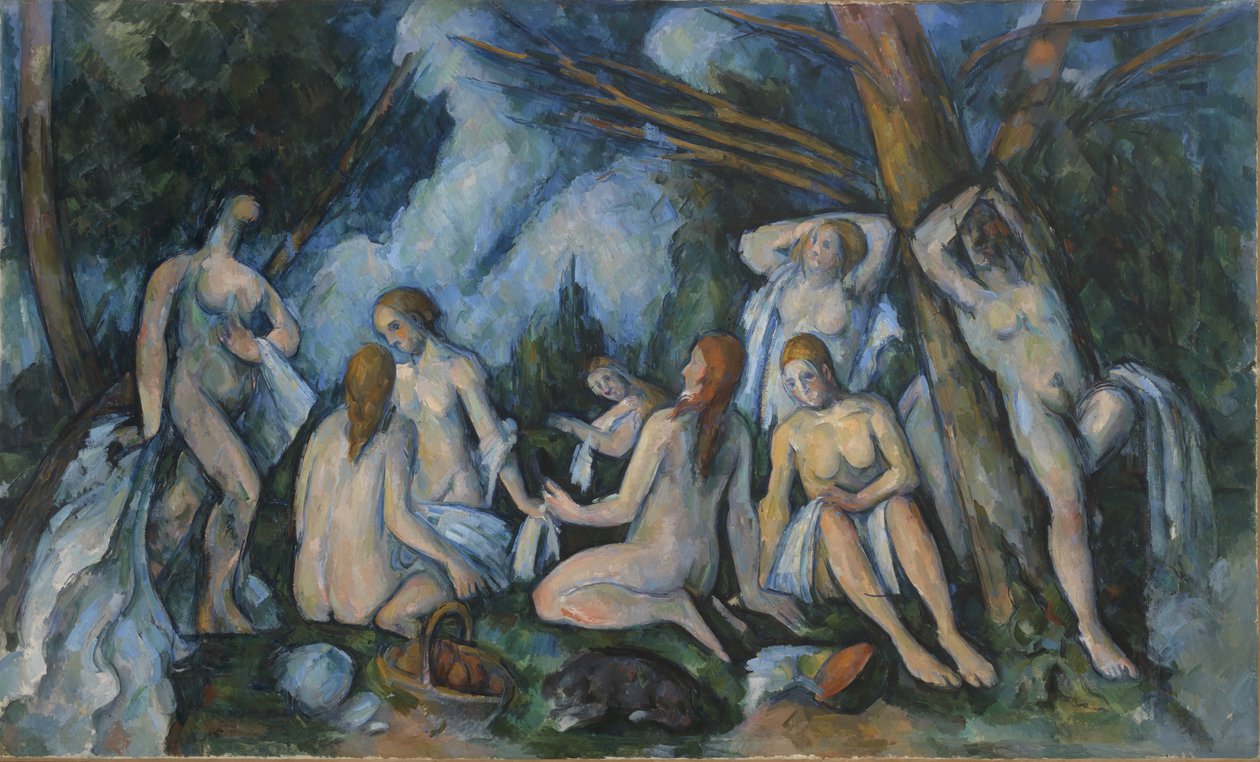 De grote baders door Paul Cézanne