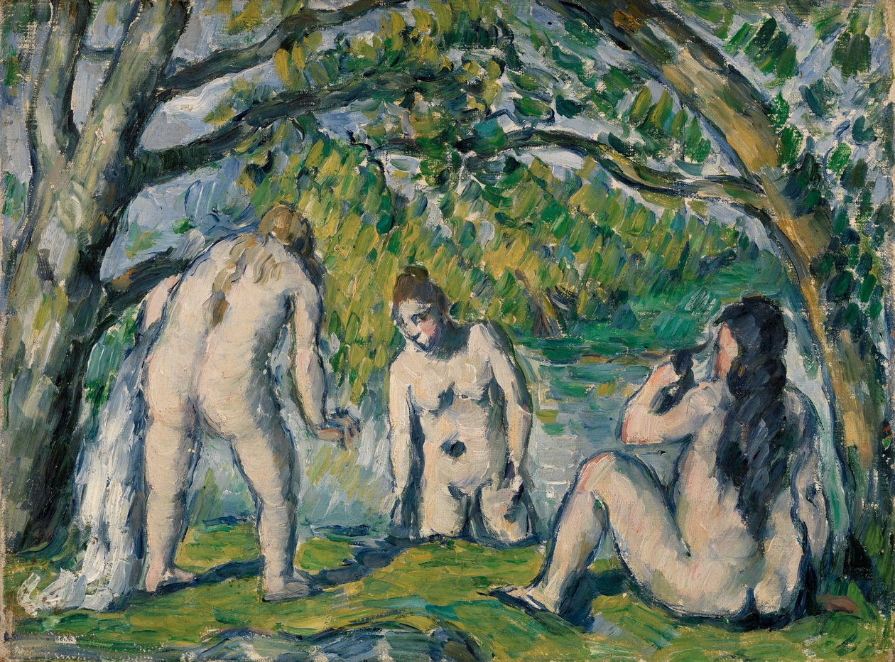 Drie Baders door Paul Cézanne