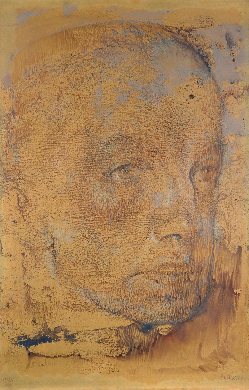 Portret van Hans Bellmer door Paul Eluard